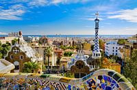 Park Guell in Barcelona, Spain