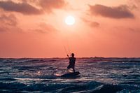 Kitesurf au coucher du soleil 1 - Terschelling