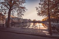 Coucher de soleil au Lange Vijverberg, Hofvijver La Haye