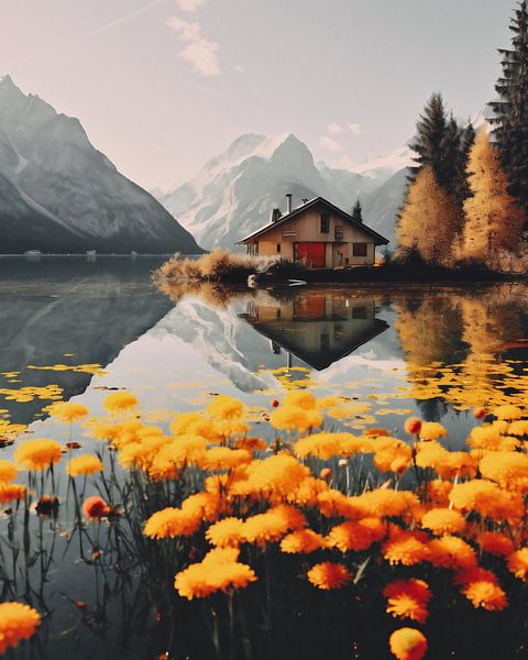 House by the lake by fernlichtsicht