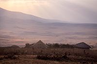 Hütten in der Serengeti