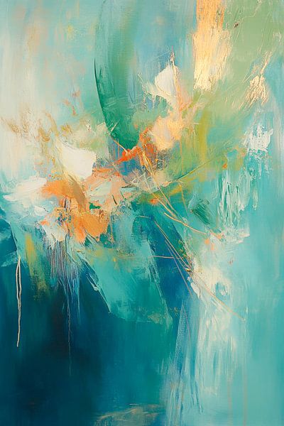 Abstrakte Farben in sanften Tönen von Poster Art Shop