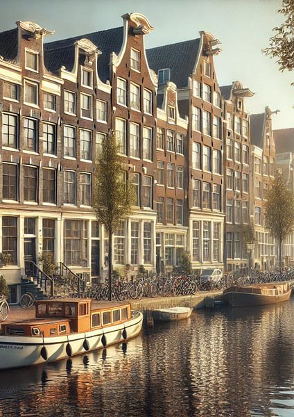 Amsterdamer Grachtenlandschaft! von Jaap Ros