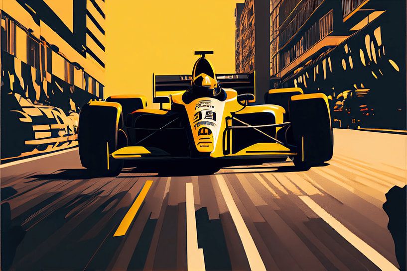 Formel 1 - Vektor Kunst Rennwagen von Tim Kunst en Fotografie