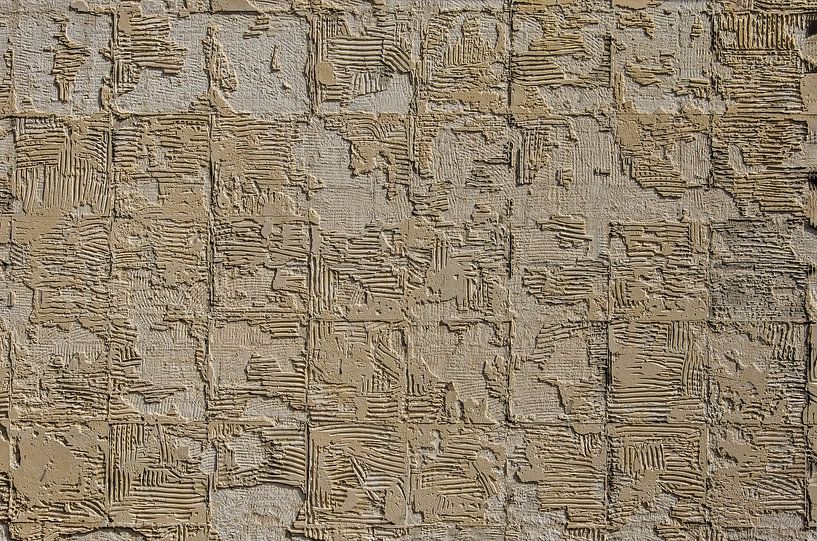 Sonnenbeschatteten Wand mit Leimresten von Frans Blok - Fotos, Kunst und weitere Wanddekoration