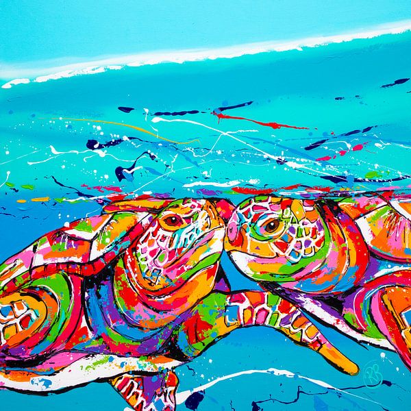 Fröhlich zusammen von Happy Paintings / Renata Rolefes