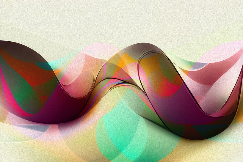 Liegende Frau - Mathematische Abstraktion von Max Steinwald