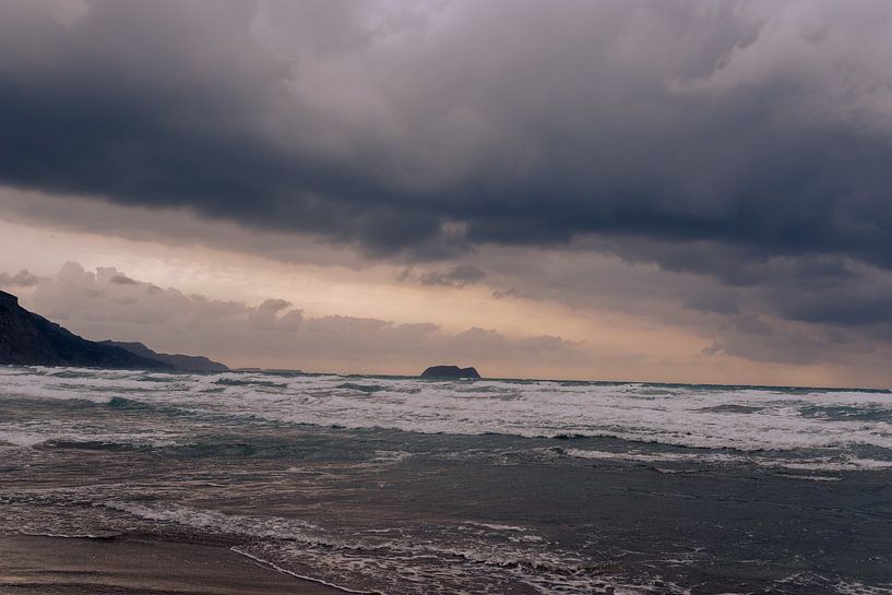 Calm before the storm - Raging Ionian Sea - Kalamaki Beach, Zakynthos - Greece Travel Photography by Irmgard Averesch