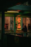 Hong Kong neon lights - urban nightlife in Asia