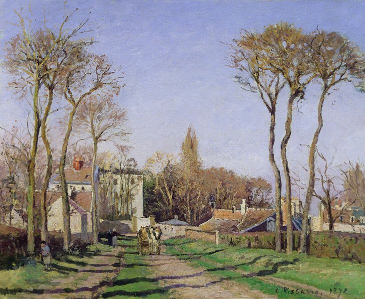 Camille Pissarro,Zugang zum Dorf Voisins von finemasterpiece