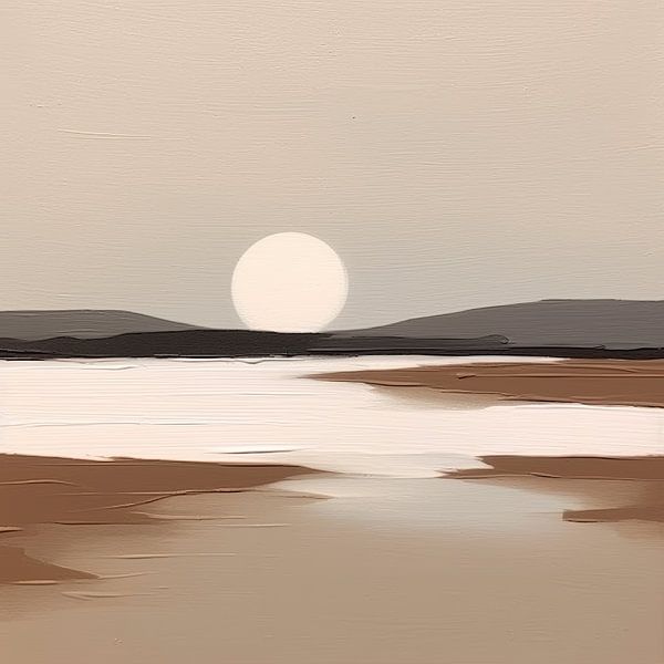 Painting Taupe by ARTEO Paintings