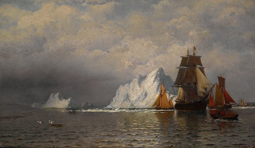 William Bradford Whaling Vessels on the Labrador Coast by finemasterpiece