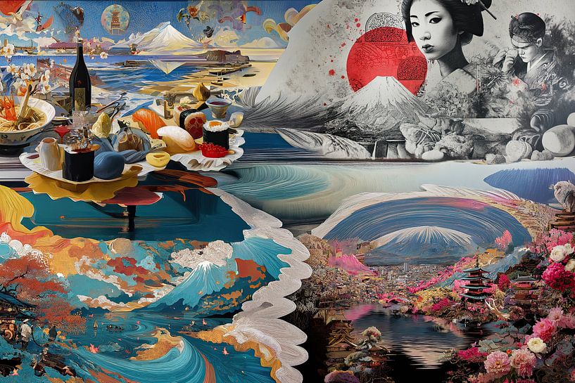 3D japan abstract art sussealism by Egon Zitter