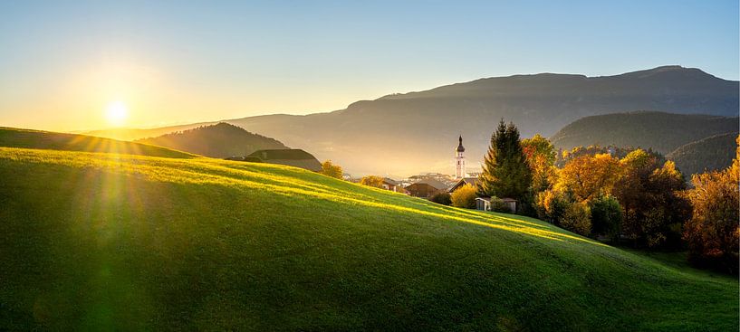 Kastelruth Sonnenuntergang in den Dolomiten von Voss Fine Art Fotografie