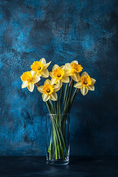 Yellow daffodils in vase by Imperial Art House