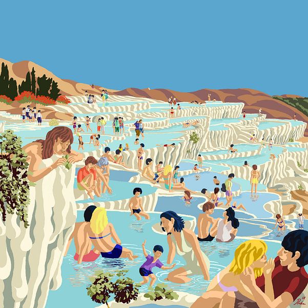 Pamukkale, Pamukkale by Johannes Rohen