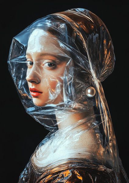 Girl in Plastic Wrap by robby akrim