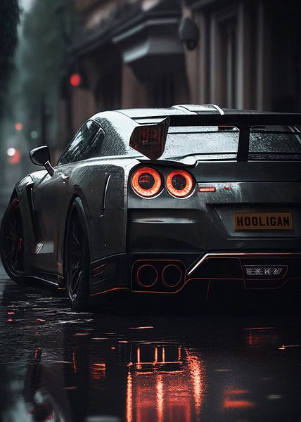 Nissan GT-R Reflectie van John Dan