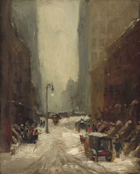 Robert Henri~Schnee in New York von finemasterpiece