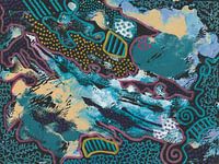 Ábstract Work "A Midnight Walk "