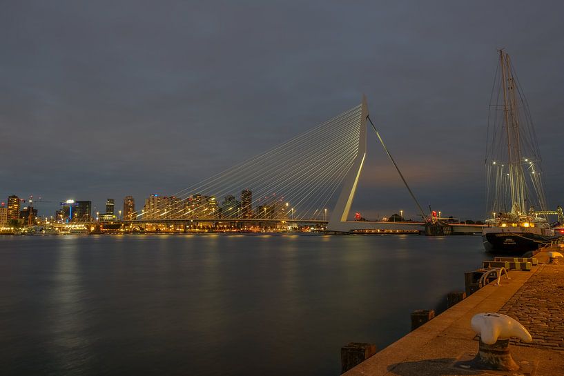 Pont Erasmus de Rotterdam Kop van Zuid par Han Kedde