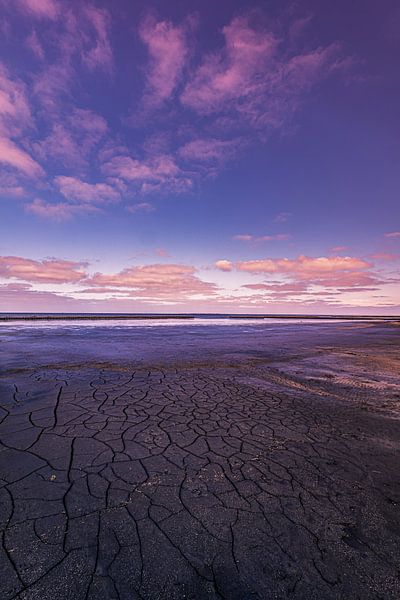 Wattenmeerboden bei Wierum von peterheinspictures