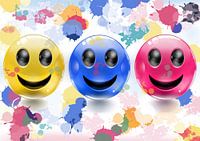 Des rires bruyants et colorés