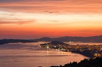 Split ( Kroatien) bei Sonnenuntergang