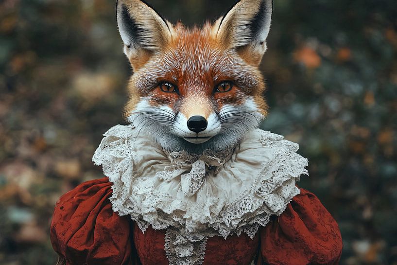 Fuchs im viktorianischen Stil von Imperial Art House