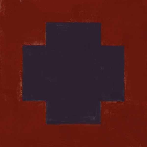 Moderne abstrakte Malerei, Kreuz Nr. 5 von Studio Keserű
