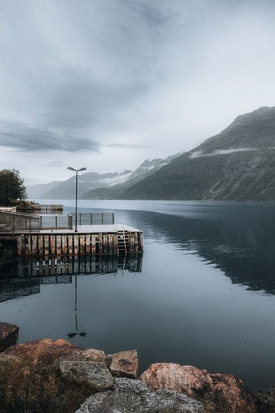 Fjord reflection by Bart Sallé