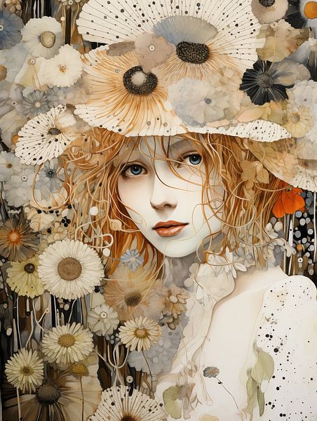 Flower lady by Bert Nijholt