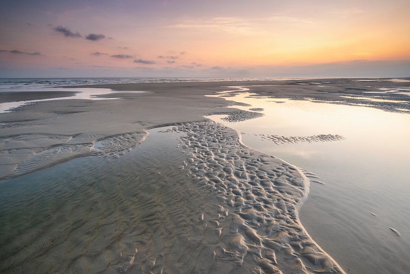 Courant de marée de la plage de la mer du Nord par Jurjen Veerman