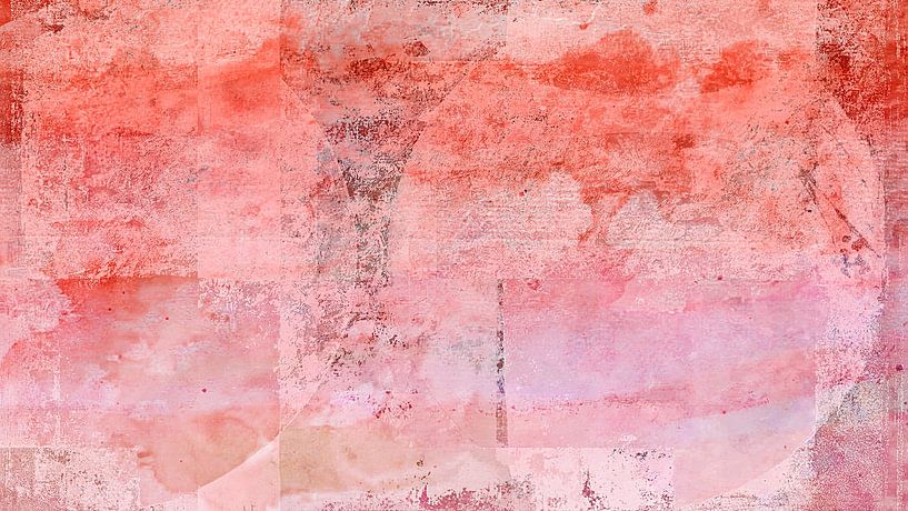 Modern autumn abstraction in warm colours by Mad Dog Art