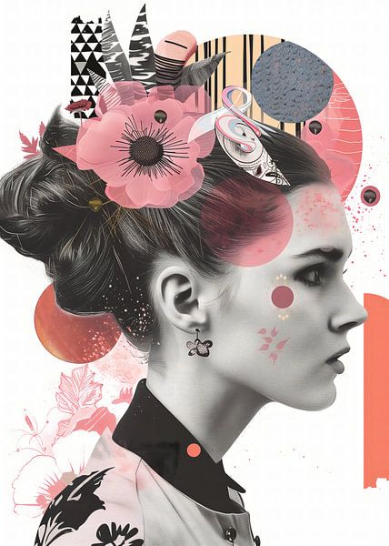 Het collagemeisje nr. 2 van Andreas Magnusson