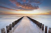 Coucher de soleil en Zélande, près de Zoutelande