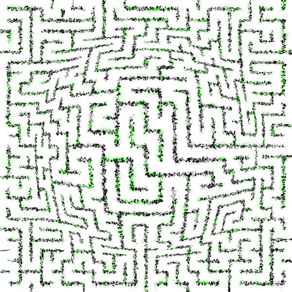 Abstract maze on a sphere by Steve Van Hoyweghen