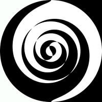 Abstraktes Schwarz-Weiß-Linienspiel