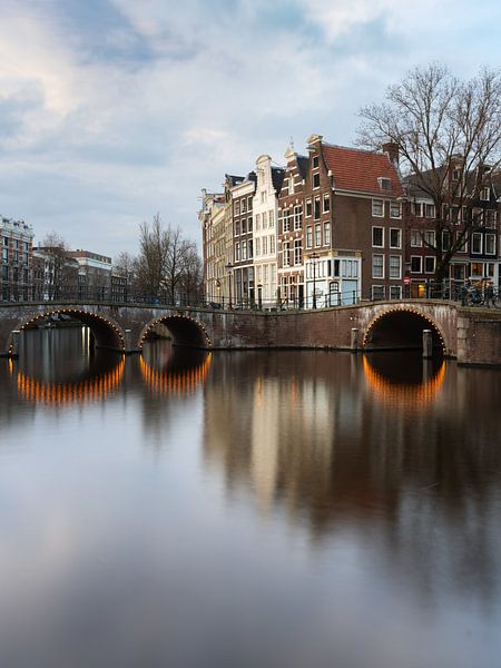 Amsterdam Keizersgracht with Leidsegracht by Lorena Cirstea