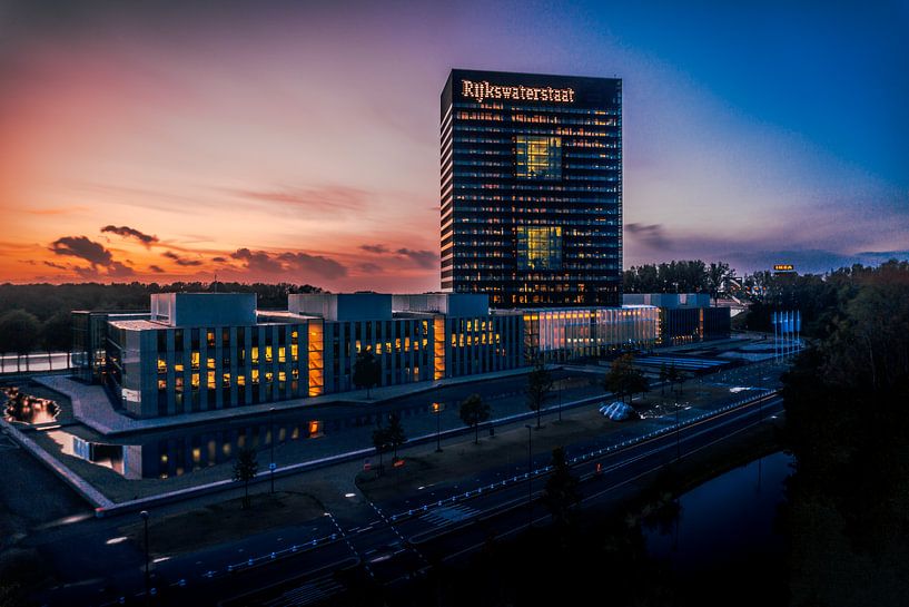Sonnenuntergang Rijkswaterstaat von Die Utrechter Fotografie