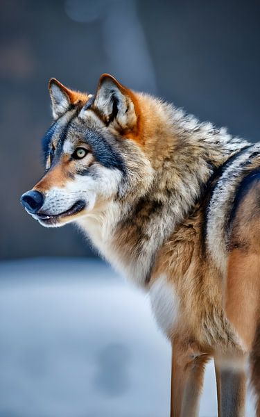 Snow wolf by Ayyen Khusna