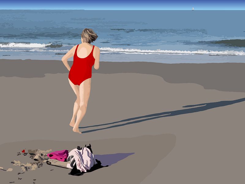 179. Sand, sea, sun, swimming!!! by Domstad Rudie