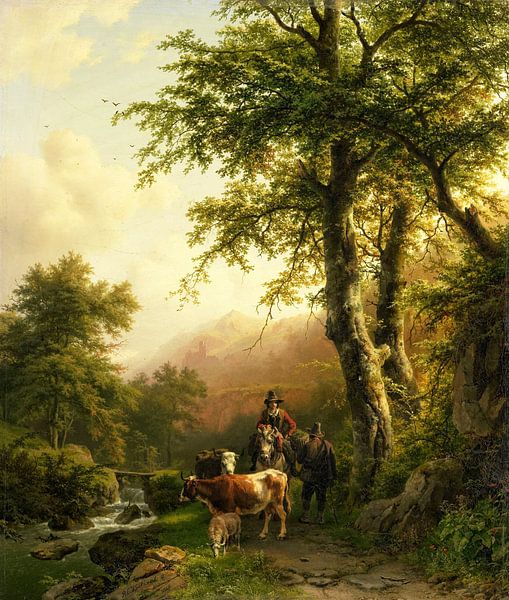Italienische Landschaft, Barend Cornelis Koekkoek von Meisterhafte Meister