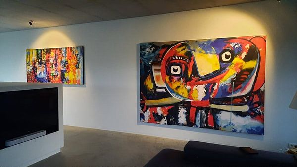 Vrolijk Cobra stijl werk van een mannetje