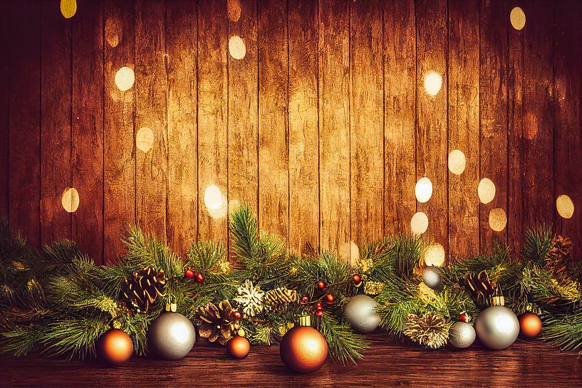 Weihnachtliche Wallpaper Hintergrund Dekoration 02 von Animaflora PicsStock