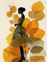 Frau in herbstlichen Sphären