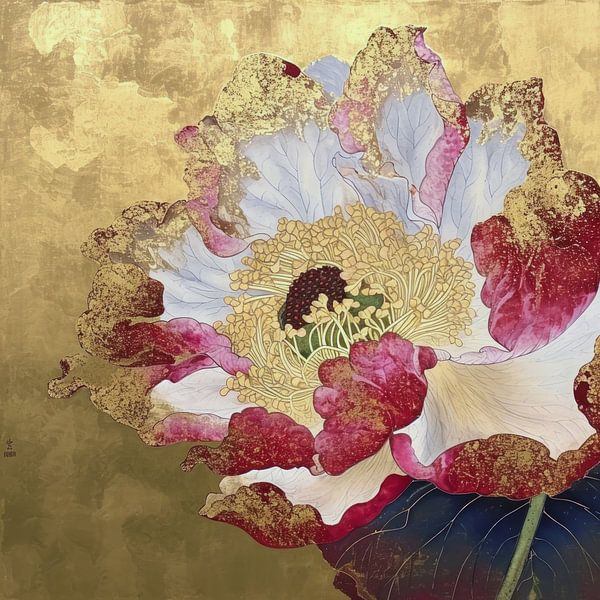 Goldene blumige Schönheit 4 von DNH Expressions