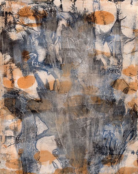 Botanische Kunst im Wabi-Sabi-Stil. Taupe und Terra. von Dina Dankers