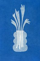 Cyantypie - Blumen in der Vase #2