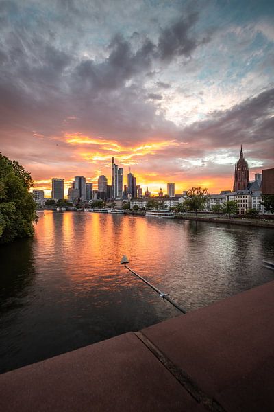 Coucher de soleil Francfort-sur-le-Main par Fotos by Jan Wehnert